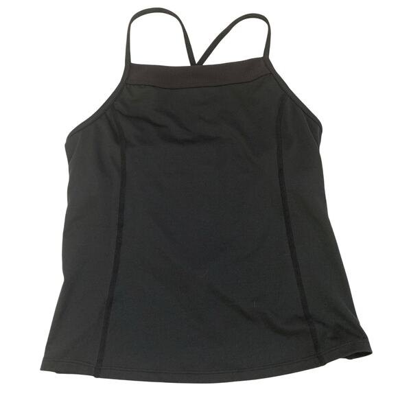 Free People Movement Womens Looking Heavenly Tank Black Strappy Back Size Small - Picture 2 of 16